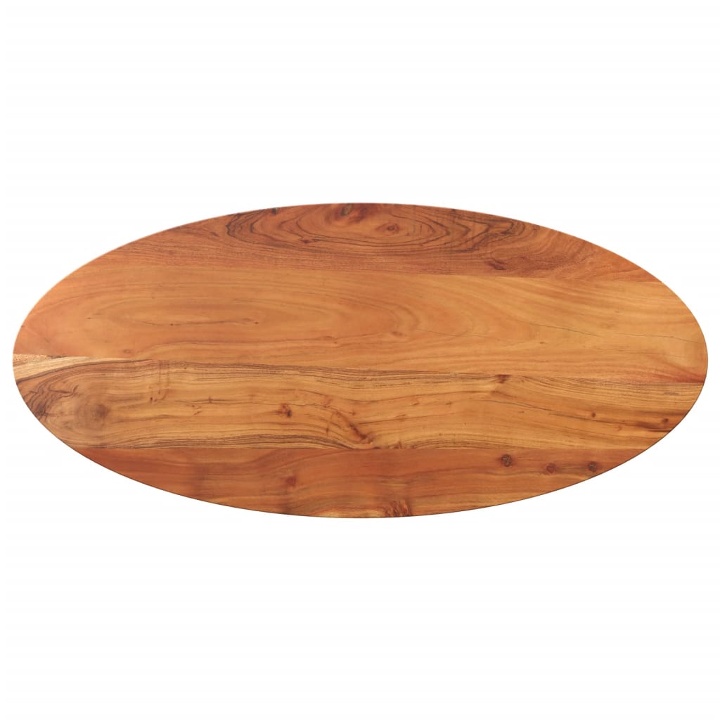 Tischplatte 120x60x3,8 cm Oval Massivholz Akazie