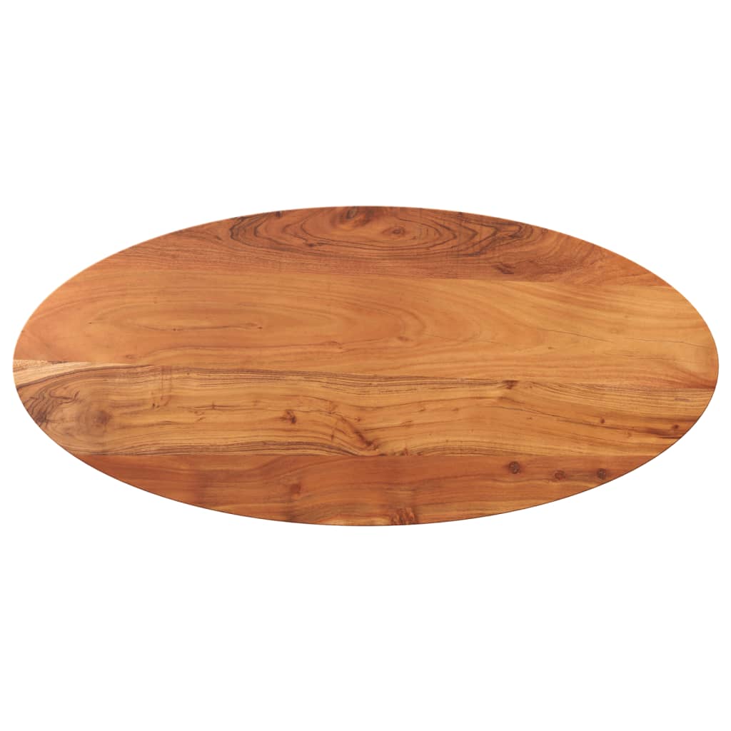 Tischplatte 140x60x3,8 cm Oval Massivholz Akazie
