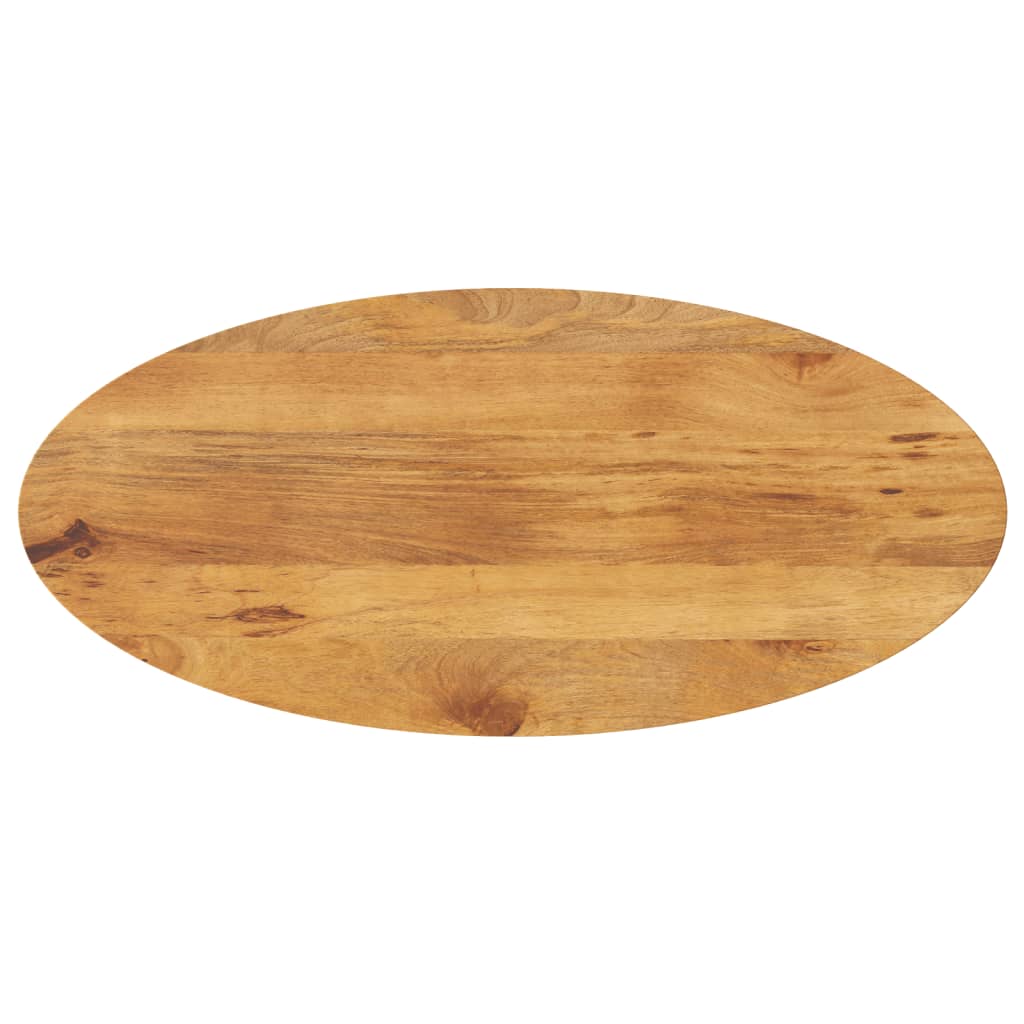 Tischplatte 120x50x3,8 cm Oval Massivholz Mango