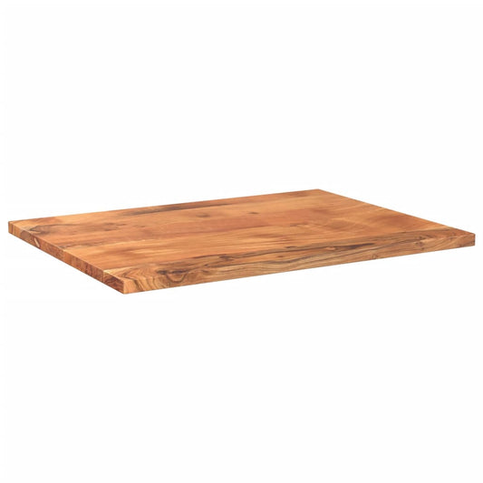 Tischplatte 80x70x2,5 cm Rechteckig Massivholz Akazie