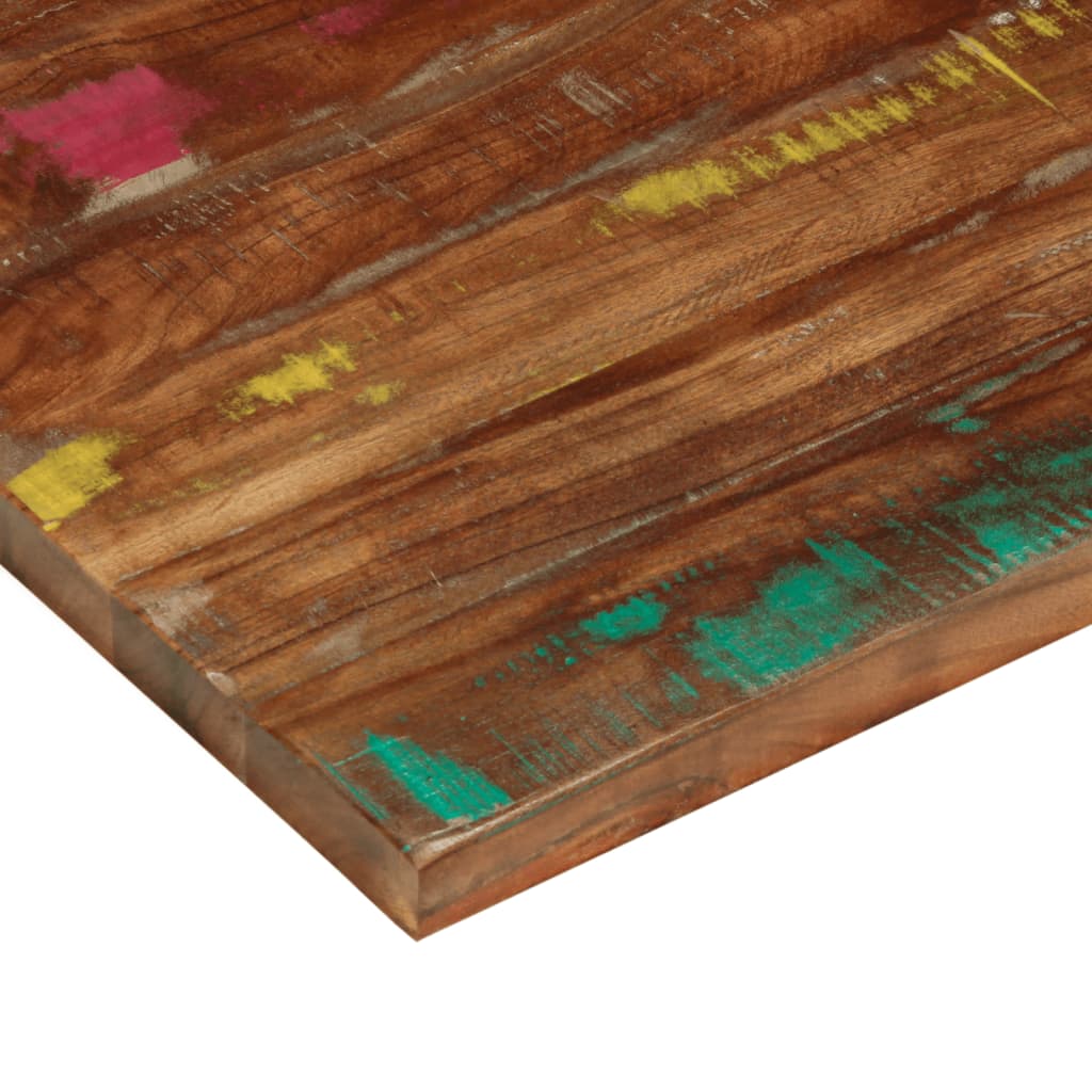Tischplatte 100x50x2,5 cm Rechteckig Altholz Massiv