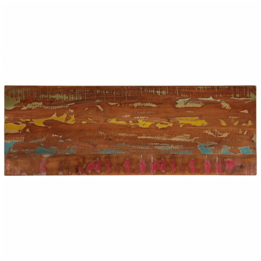 Tischplatte 140x50x3,8 cm Rechteckig Altholz Massiv