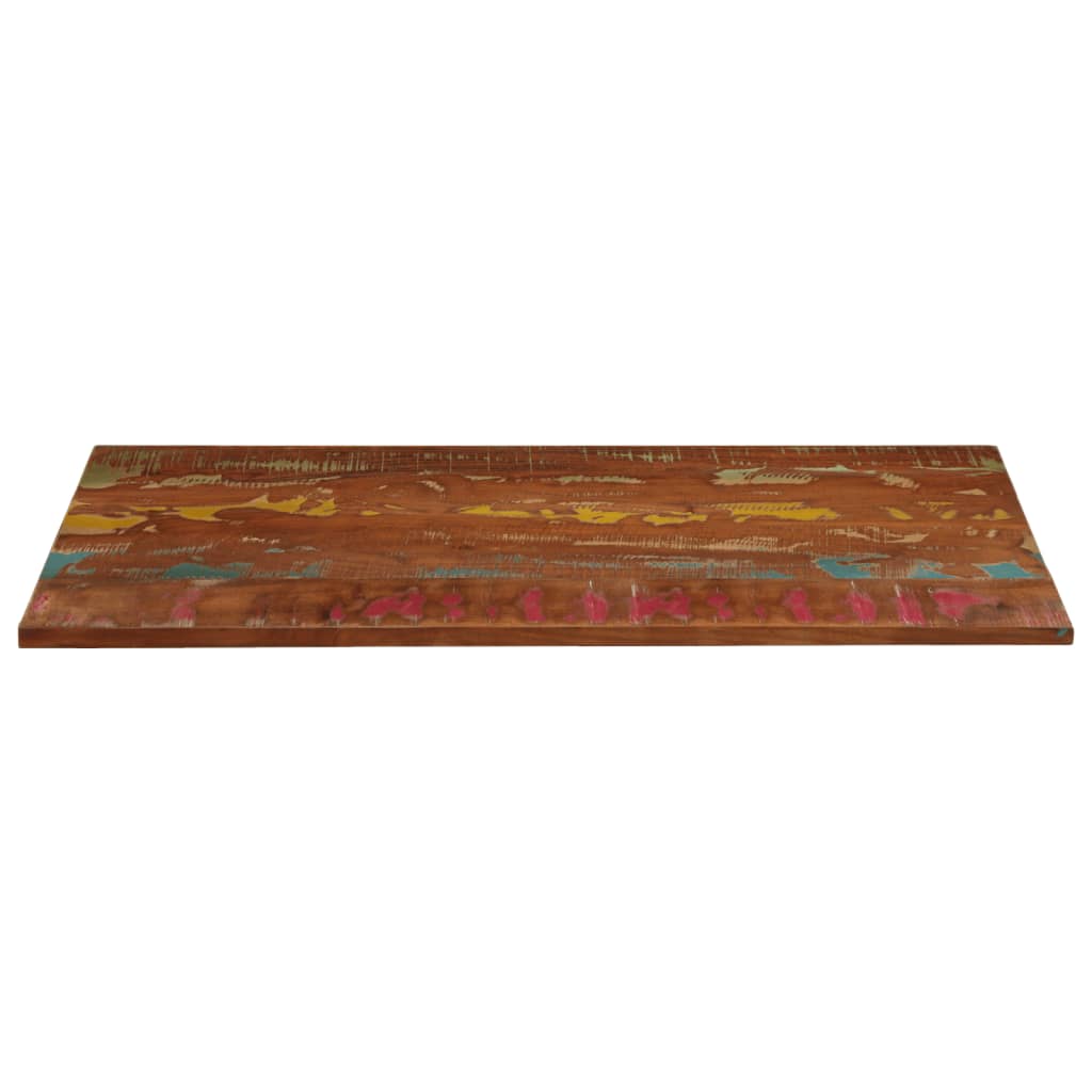Tischplatte 140x50x3,8 cm Rechteckig Altholz Massiv