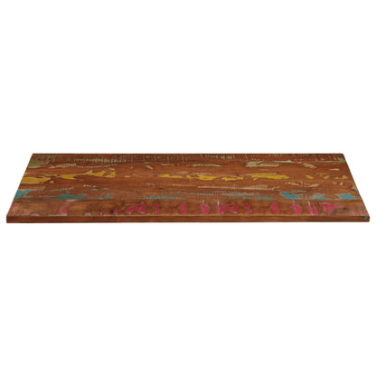 Tischplatte 140x50x3,8 cm Rechteckig Altholz Massiv