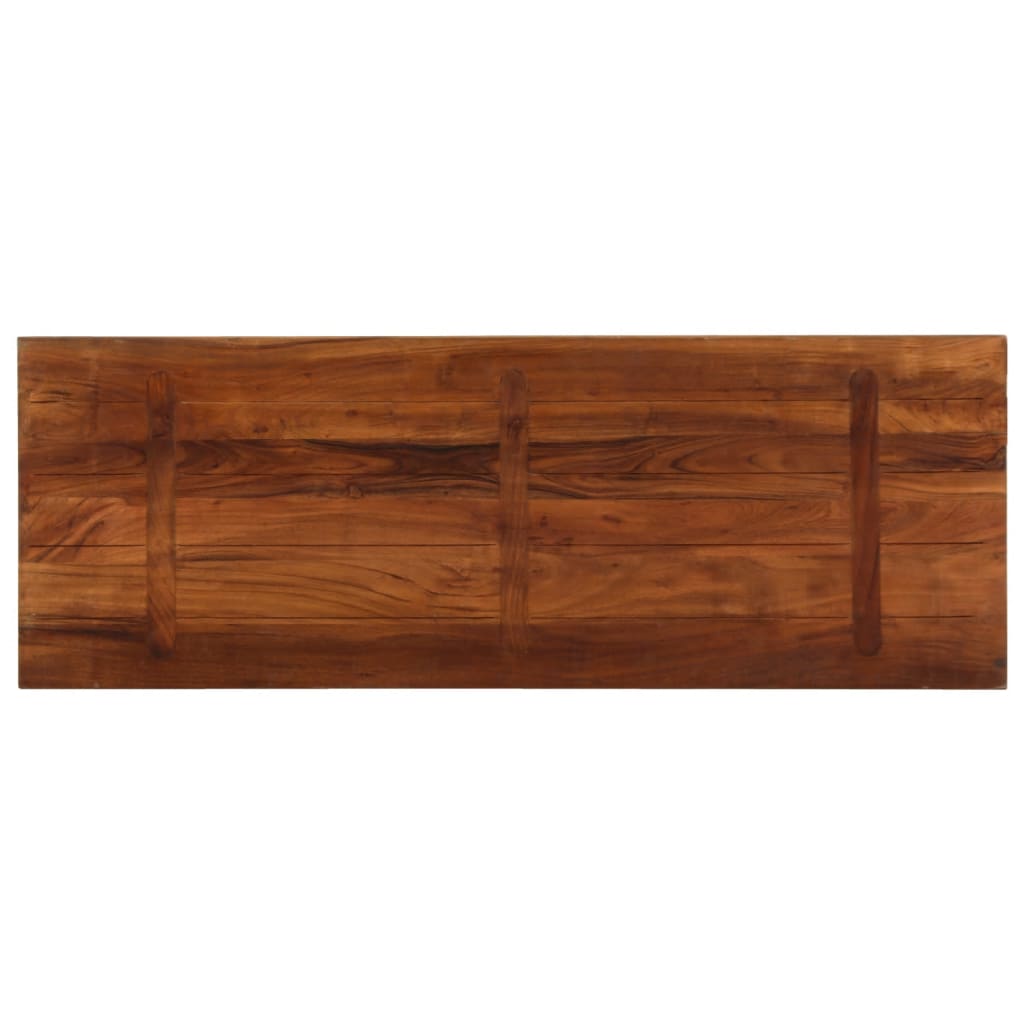 Tischplatte 140x50x3,8 cm Rechteckig Altholz Massiv