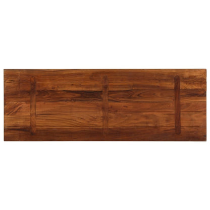 Tischplatte 140x50x3,8 cm Rechteckig Altholz Massiv
