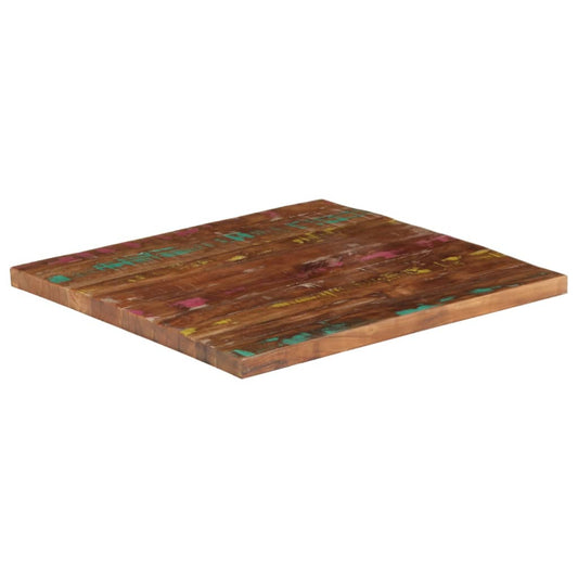 Tischplatte 70x70x3,8 cm Quadratisch Altholz Massiv