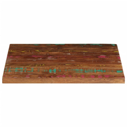 Tischplatte 70x70x3,8 cm Quadratisch Altholz Massiv