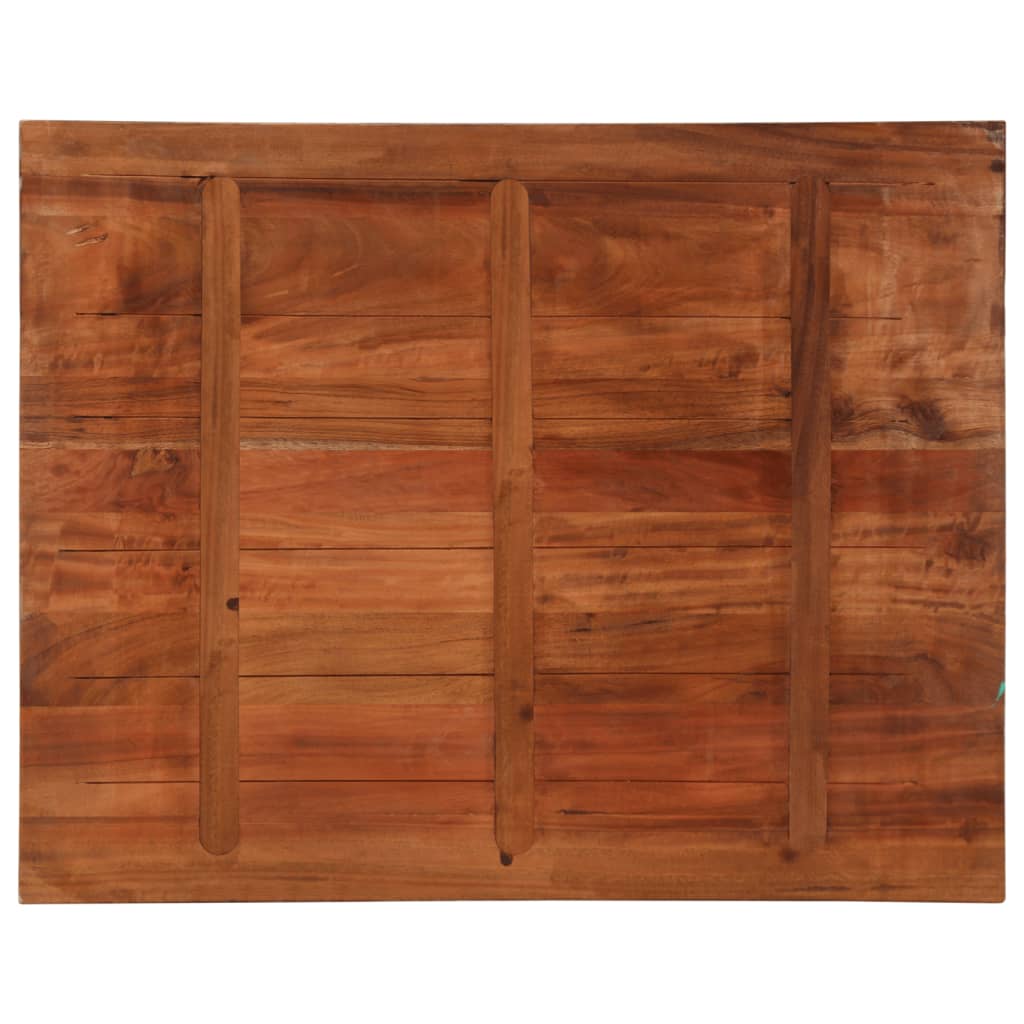 Tischplatte 100x80x3,8 cm Rechteckig Altholz Massiv