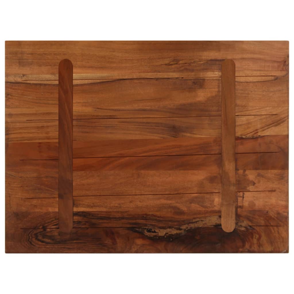Tischplatte 80x50x2,5 cm Rechteckig Altholz Massiv