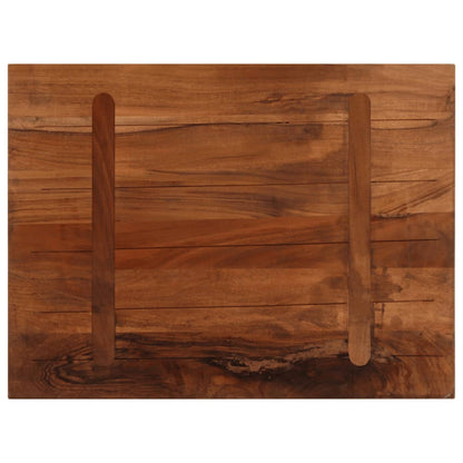 Tischplatte 80x60x2,5 cm Rechteckig Altholz Massiv