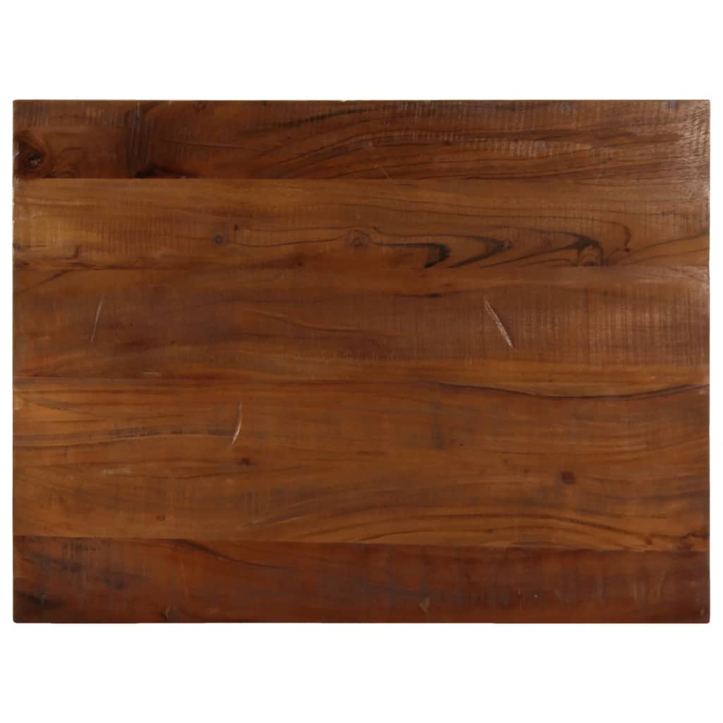 Tischplatte 90x60x2,5 cm Rechteckig Altholz Massiv