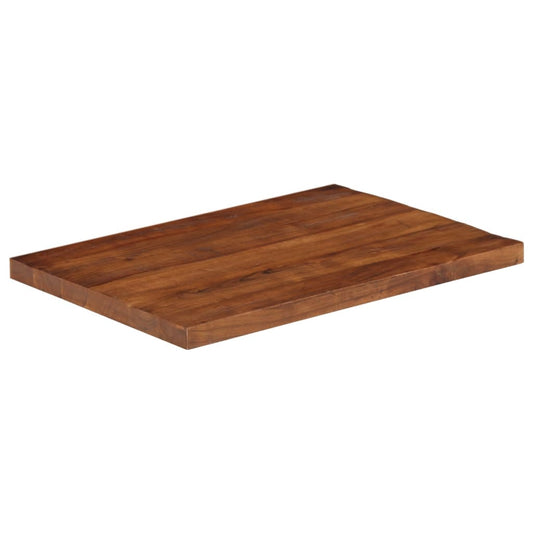Tischplatte 90x60x2,5 cm Rechteckig Altholz Massiv