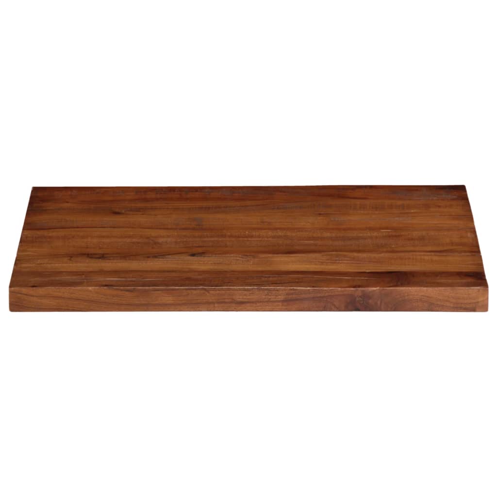 Tischplatte 90x60x2,5 cm Rechteckig Altholz Massiv