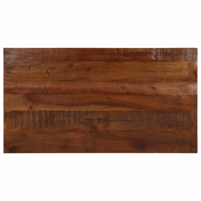 Tischplatte 100x60x2,5 cm Rechteckig Altholz Massiv