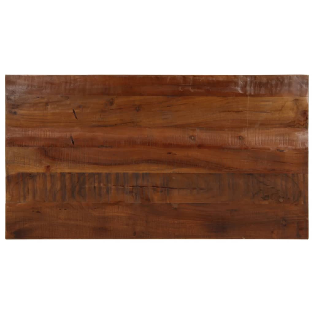 Tischplatte 100x50x3,8 cm Rechteckig Altholz Massiv
