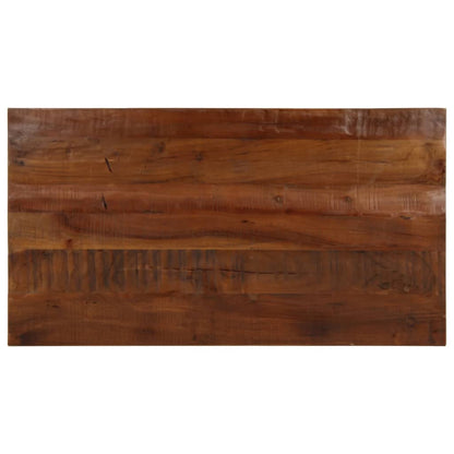 Tischplatte 100x50x3,8 cm Rechteckig Altholz Massiv
