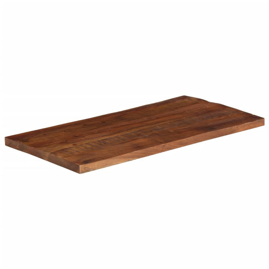 Tischplatte 100x50x3,8 cm Rechteckig Altholz Massiv