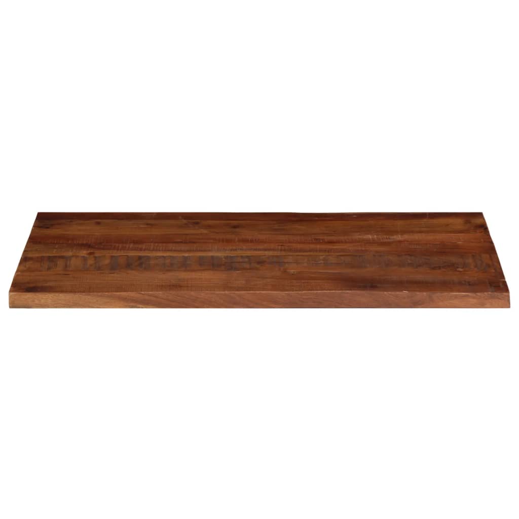 Tischplatte 100x50x3,8 cm Rechteckig Altholz Massiv
