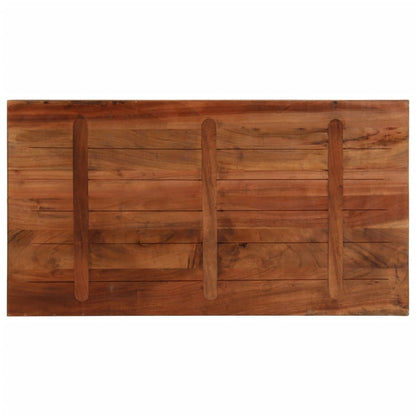 Tischplatte 100x50x3,8 cm Rechteckig Altholz Massiv