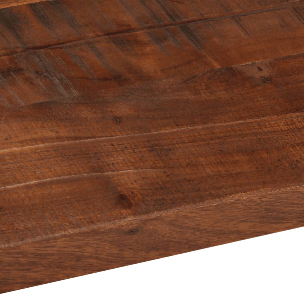 Tischplatte 100x50x3,8 cm Rechteckig Altholz Massiv