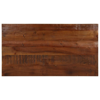 Tischplatte 120x50x3,8 cm Rechteckig Altholz Massiv