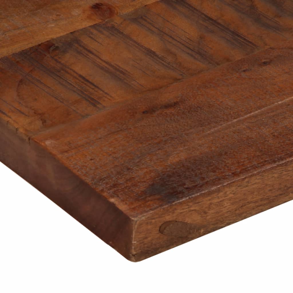 Tischplatte 120x50x3,8 cm Rechteckig Altholz Massiv