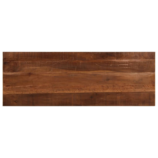 Tischplatte 140x50x3,8 cm Rechteckig Altholz Massiv
