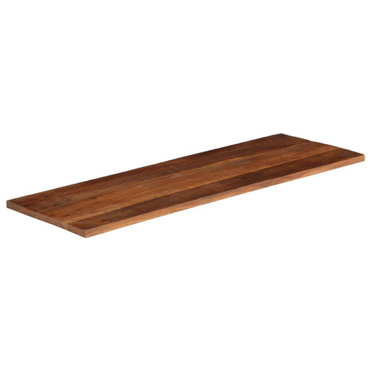 Tischplatte 140x50x3,8 cm Rechteckig Altholz Massiv