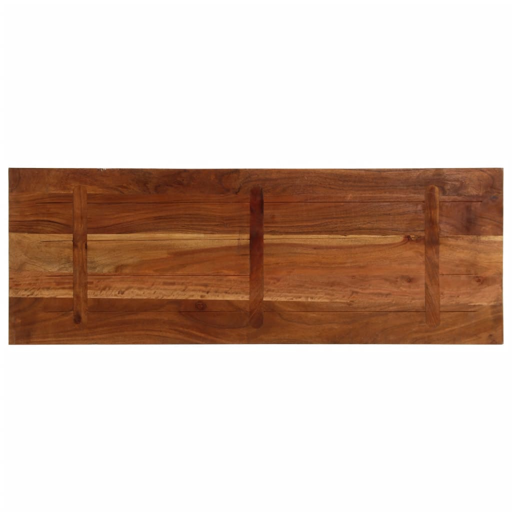 Tischplatte 140x50x3,8 cm Rechteckig Altholz Massiv