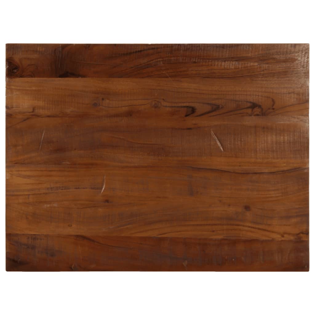 Tischplatte 70x60x3,8 cm Rechteckig Altholz Massiv