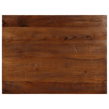 Tischplatte 70x60x3,8 cm Rechteckig Altholz Massiv