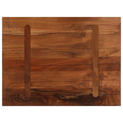 Tischplatte 70x60x3,8 cm Rechteckig Altholz Massiv