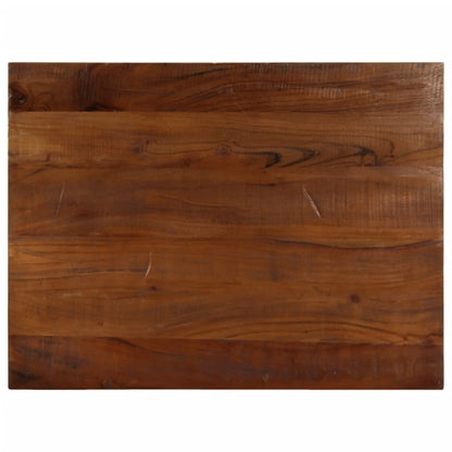Tischplatte 80x60x3,8 cm Rechteckig Altholz Massiv