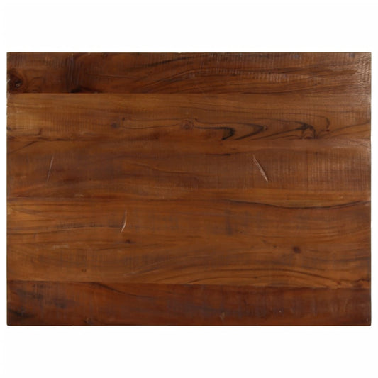 Tischplatte 80x60x3,8 cm Rechteckig Altholz Massiv
