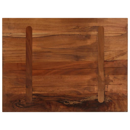 Tischplatte 80x60x3,8 cm Rechteckig Altholz Massiv