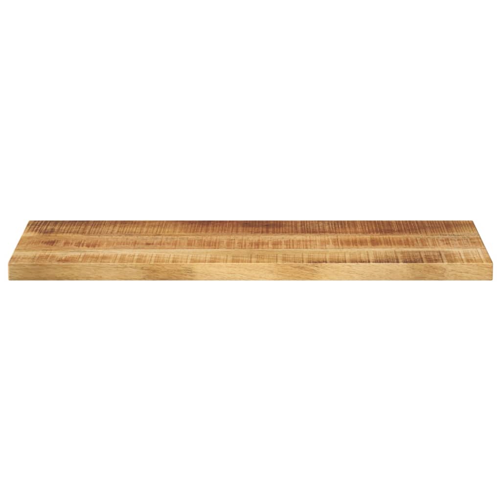 Tischplatte 90x30x2,5 cm Rechteckig Raues Massivholz Mango