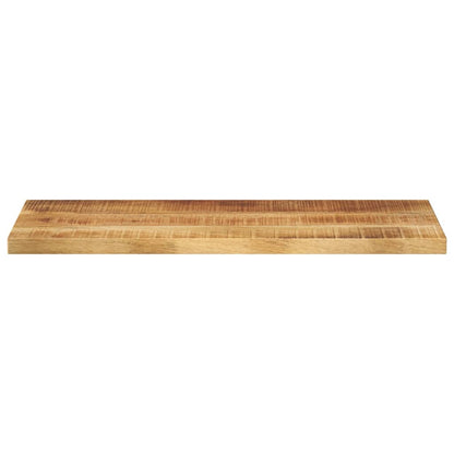 Tischplatte 90x30x2,5 cm Rechteckig Raues Massivholz Mango