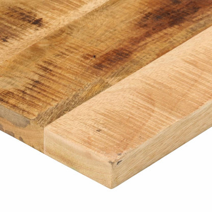 Tischplatte 90x30x2,5 cm Rechteckig Raues Massivholz Mango
