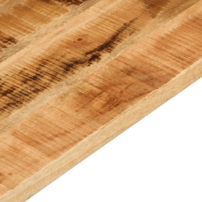 Tischplatte 90x30x2,5 cm Rechteckig Raues Massivholz Mango