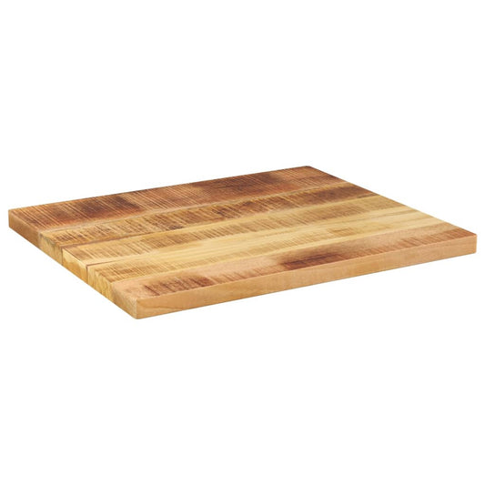 Tischplatte 60x50x2,5 cm Rechteckig Raues Massivholz Mango