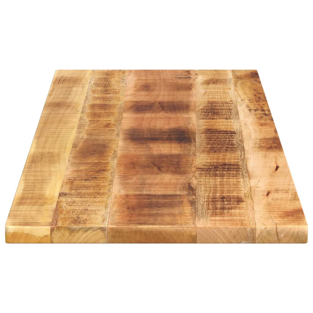 Tischplatte 140x60x2,5 cm Rechteckig Raues Massivholz Mango
