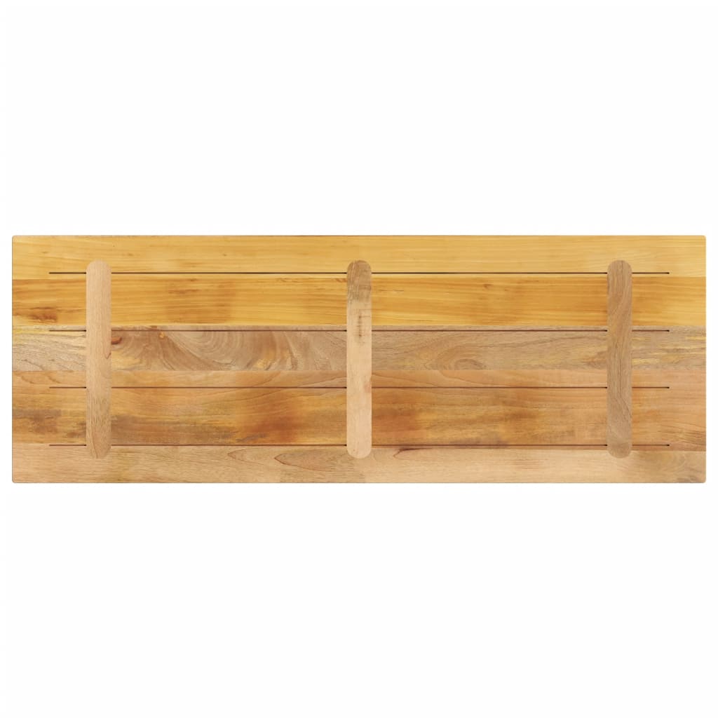 Tischplatte 140x60x2,5 cm Rechteckig Raues Massivholz Mango