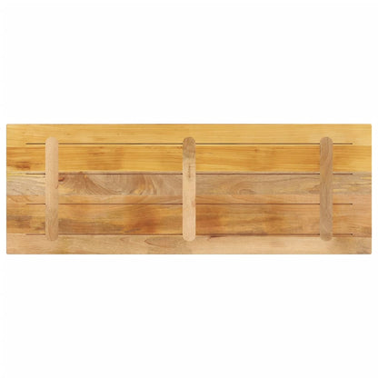 Tischplatte 140x60x2,5 cm Rechteckig Raues Massivholz Mango