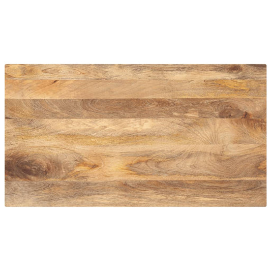 Tischplatte 100x50x3,8 cm Rechteckig Massivholz Mango