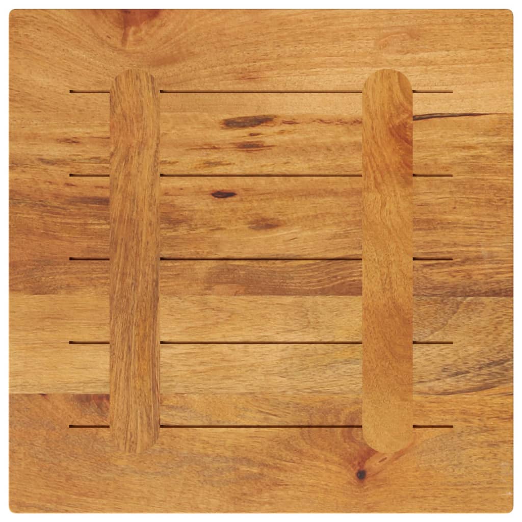 Tischplatte 60x60x2,5 cm Quadratisch Massivholz Mango