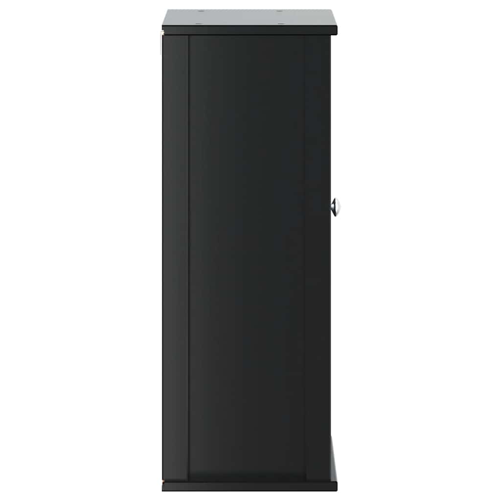 Bad-Wandschrank BERG Schwarz 40x27x71,5 cm Massivholz Kiefer