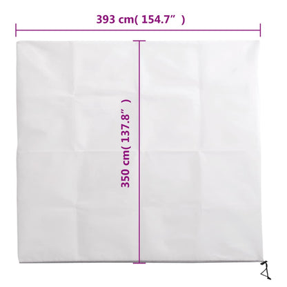 Wintervlies mit Reißverschluss 4 Stk. 70 g/m² 3,93x3,5 m