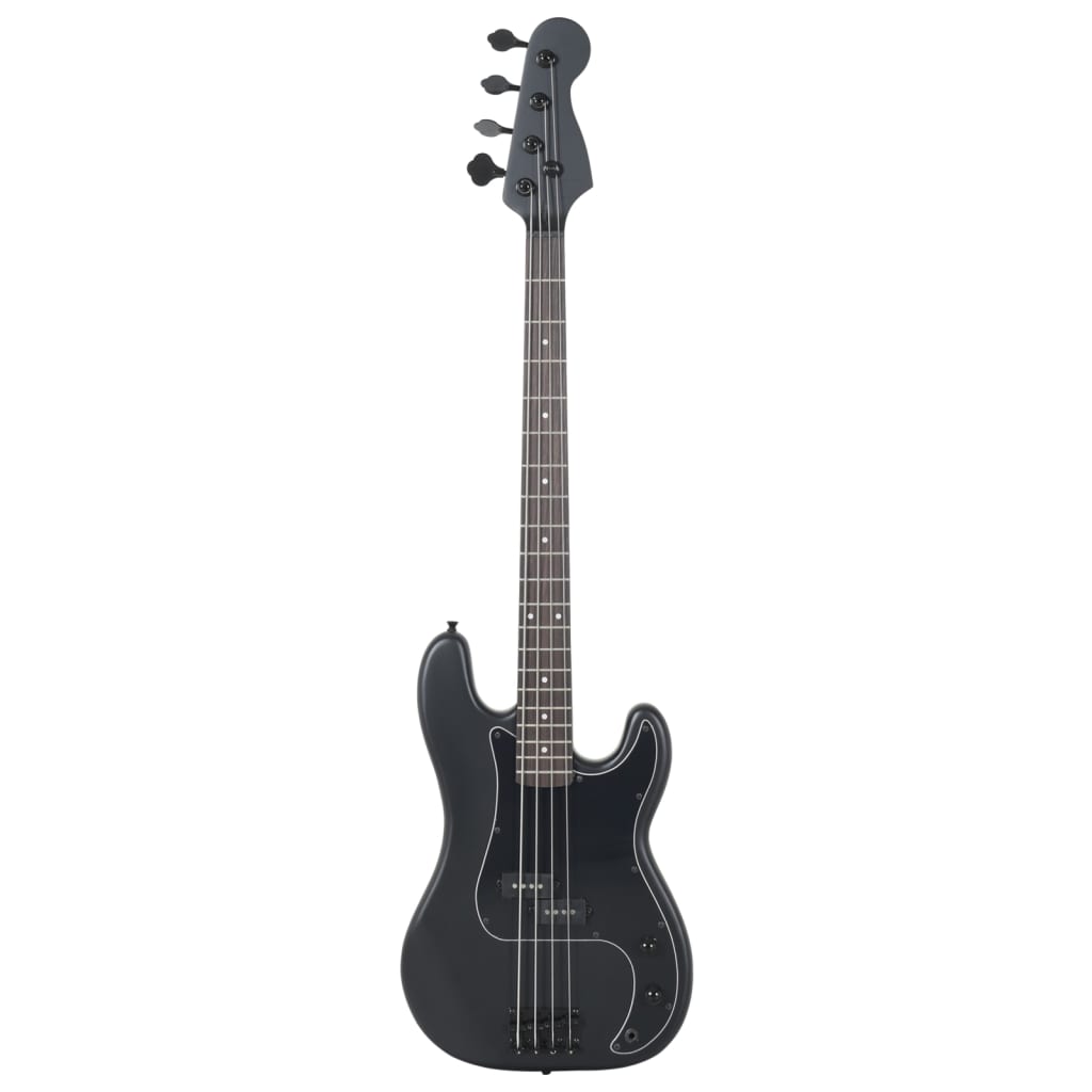 E-Bass für Anfänger mit Tasche Schwarz 4/4 46"