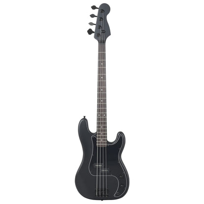 E-Bass für Anfänger mit Tasche Schwarz 4/4 46"